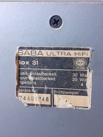 SABA BOX 31