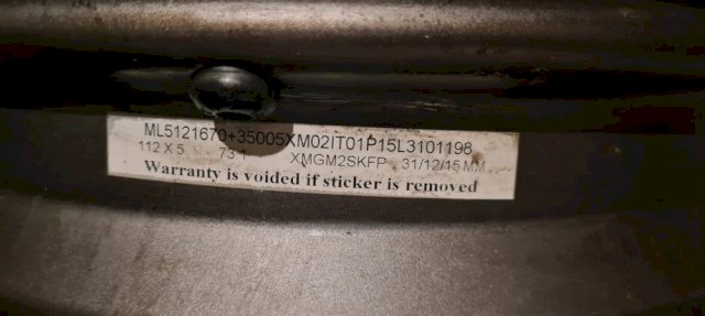 Alu felge 16'' rupe 5x112, 4 kom.ZAMJENA