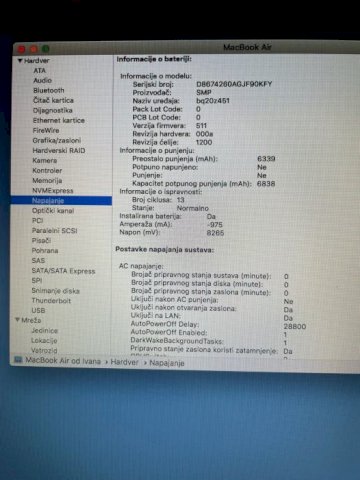 Apple MacBook Air 2017, 13-inch 256GB