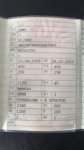 BMW R 1200 C Doslovno Kao Nov,Uvoz Amerika