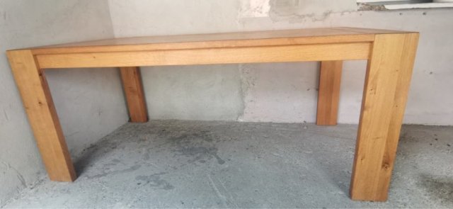 Blagovaonski stol Hrast masiv 220x100