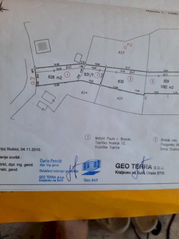 Donja Stubica, Pustodol, građ. zemljište 620 m2
