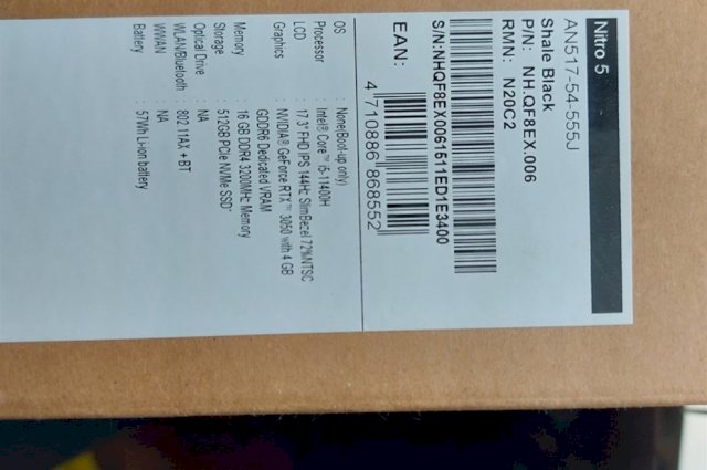 Gaming Laptop Nitro 5 RTX 3050 / 1.5TB SSD /