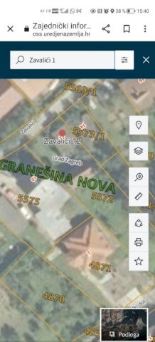 Gradilište sa dva objekta,Zagreb, Oporovec