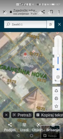 Gradilište sa dva objekta,Zagreb, Oporovec