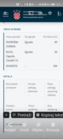Gradilište sa dva objekta,Zagreb, Oporovec