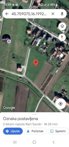 Građevinsko zemljište Nart Savski, Rugvica,