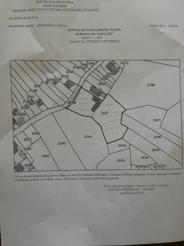 Građevinsko zemljište, Zagreb, Čučerje, Gumer
