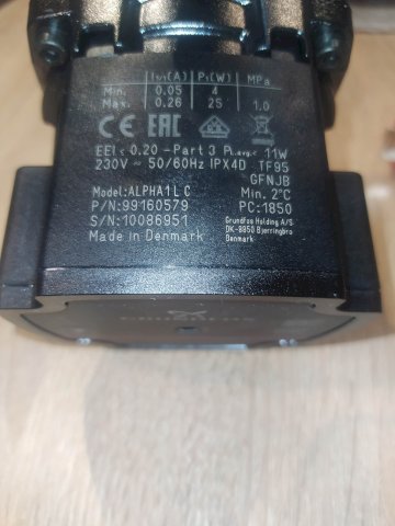 Grundfos cirkulaciona pumpa Alpha 1 L 25-40 / 18