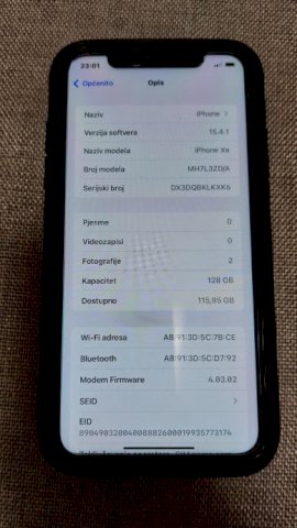 IPHONE 10R 128gb *96% ZDRAVLJE BATERIJE*