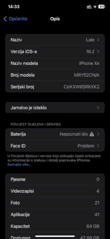 Iphone XR 64gb Prodaja Zamjena