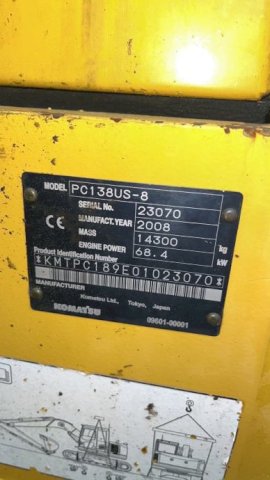 Komatsu PC138US-8
