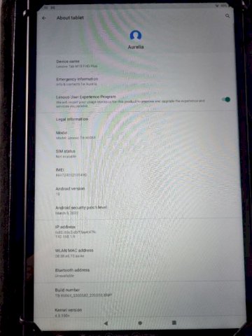 Lenovo Tablet M10 FHD Plus