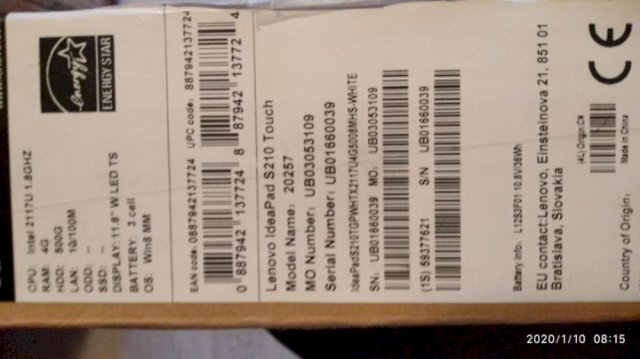 Lenovo ideaPad S210 Touch 11