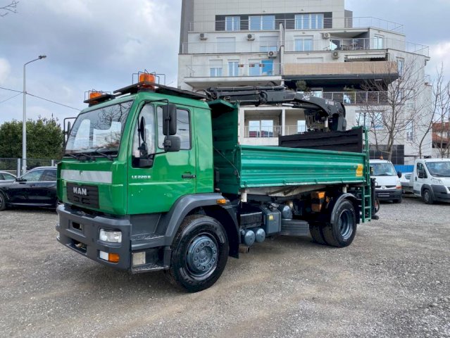 MAN LE 220 B *DVOSTRANI KIPER + KRAN*