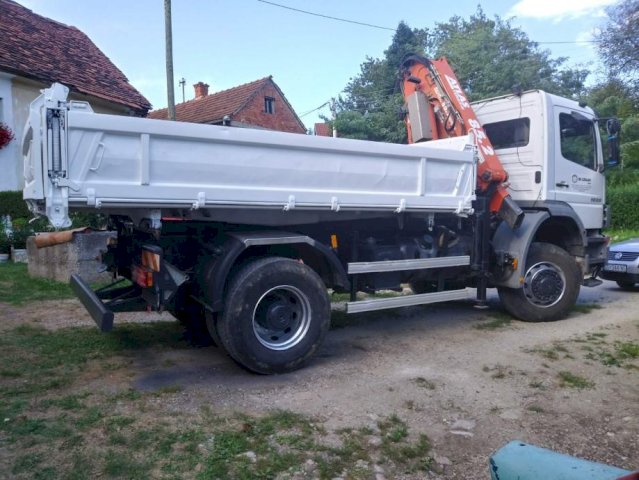 Mercedes Benz ATEGO 1828, 4x4, kiper, kran Atlas