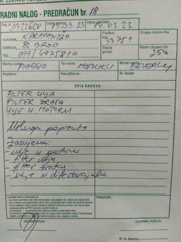 Piaggio Beverly 250 cm3, 2005 god.