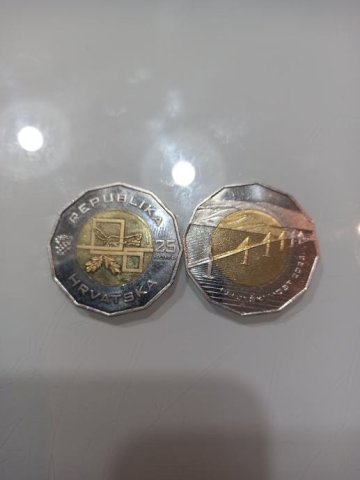 Set kovanica od 25 kuna,svih 19 komada+Hnz medalj