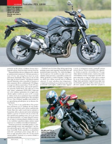 Yamaha FZ1 FAZER 998 cm3, 2006 god.