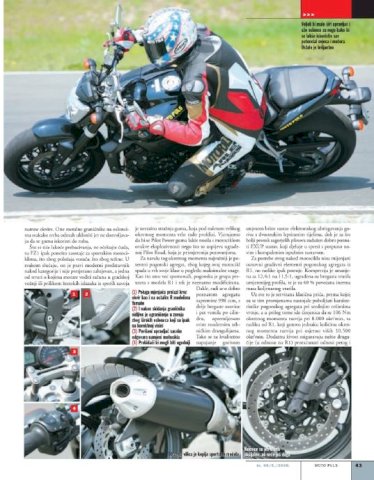 Yamaha FZ1 FAZER 998 cm3, 2006 god.