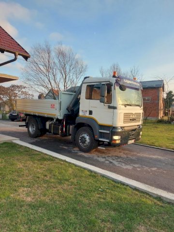 Man tga 18.350 kiper, kran, grajfer, 4x4, 2006 go