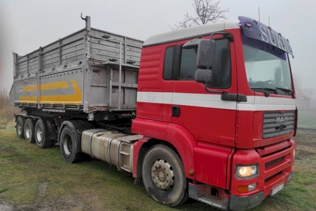 Kamion man tga i prikolica bocni kiper