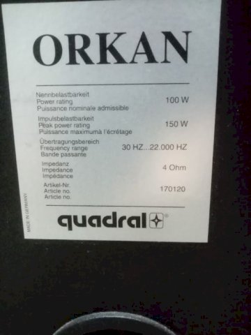 Quadral ORKAN zvučnici