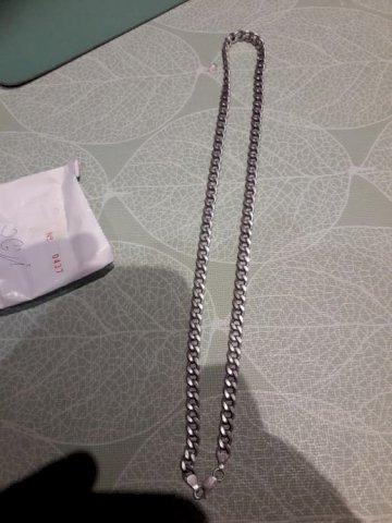 Srebrna muska ogrlica