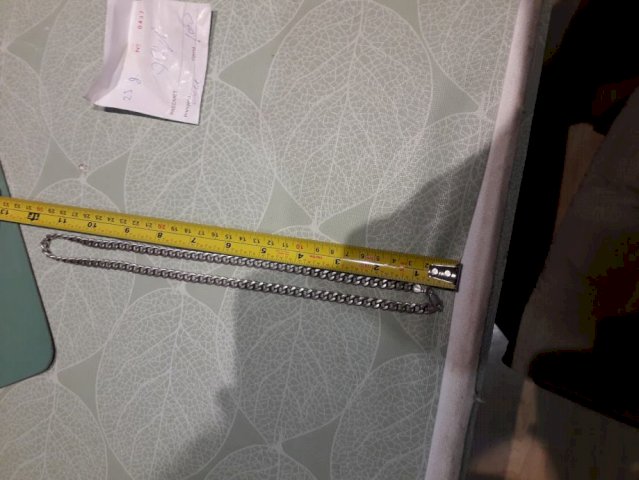 Srebrna muska ogrlica