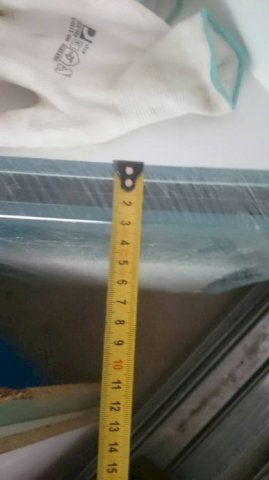 staklene police 6mm + štiftovi s gumenim podloš