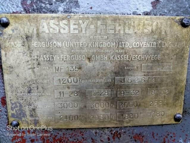 traktor massey 135 mf 135 ferkins 50ks