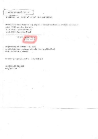 zamjena za stan ili pp. Građ.zem.zapošeta gradn